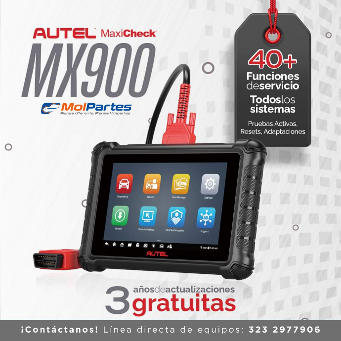 ESCÁNER DE DIAGNÓSTICO MX900 AUTEL Colombia
