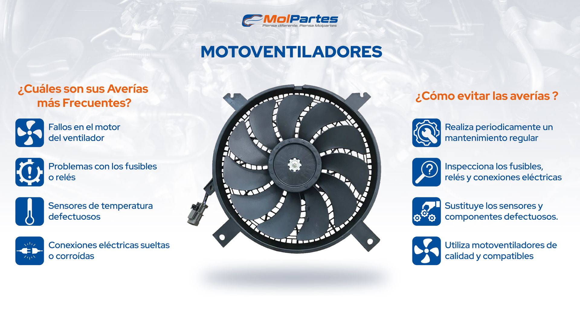 Motoventiladores averías y cómo evitarlas. Motoventiladores averías y cómo evitarlas.