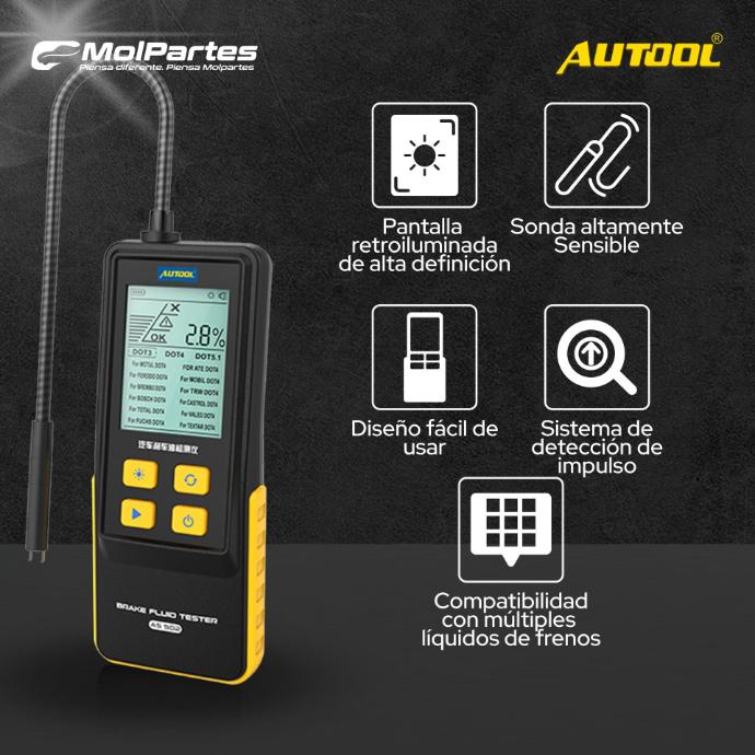 AS502 AUTOOL PROBADOR LÍQUIDO DE FRENOS ES COLOMBIA