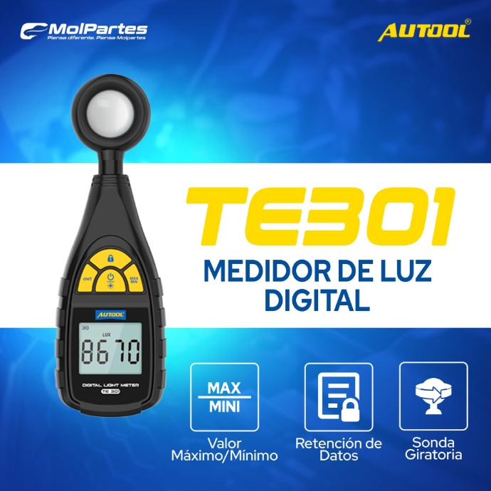 ​TE301 AUTOOL LUXÓMETRO – MEDIDOR DE LUZ DIGITAL COLOMBIA