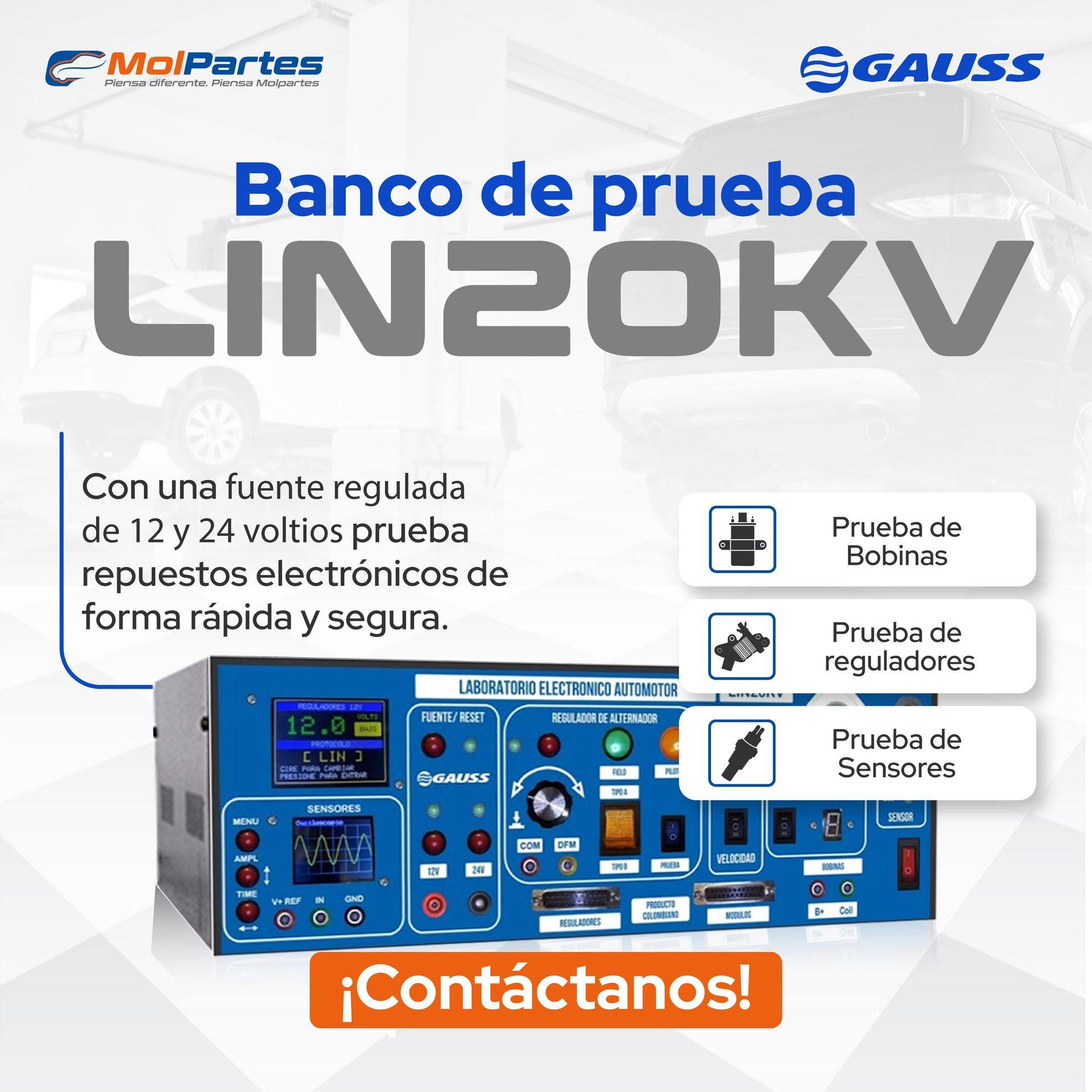 BANCO DE PRUEBA GAUSS LIN20KV