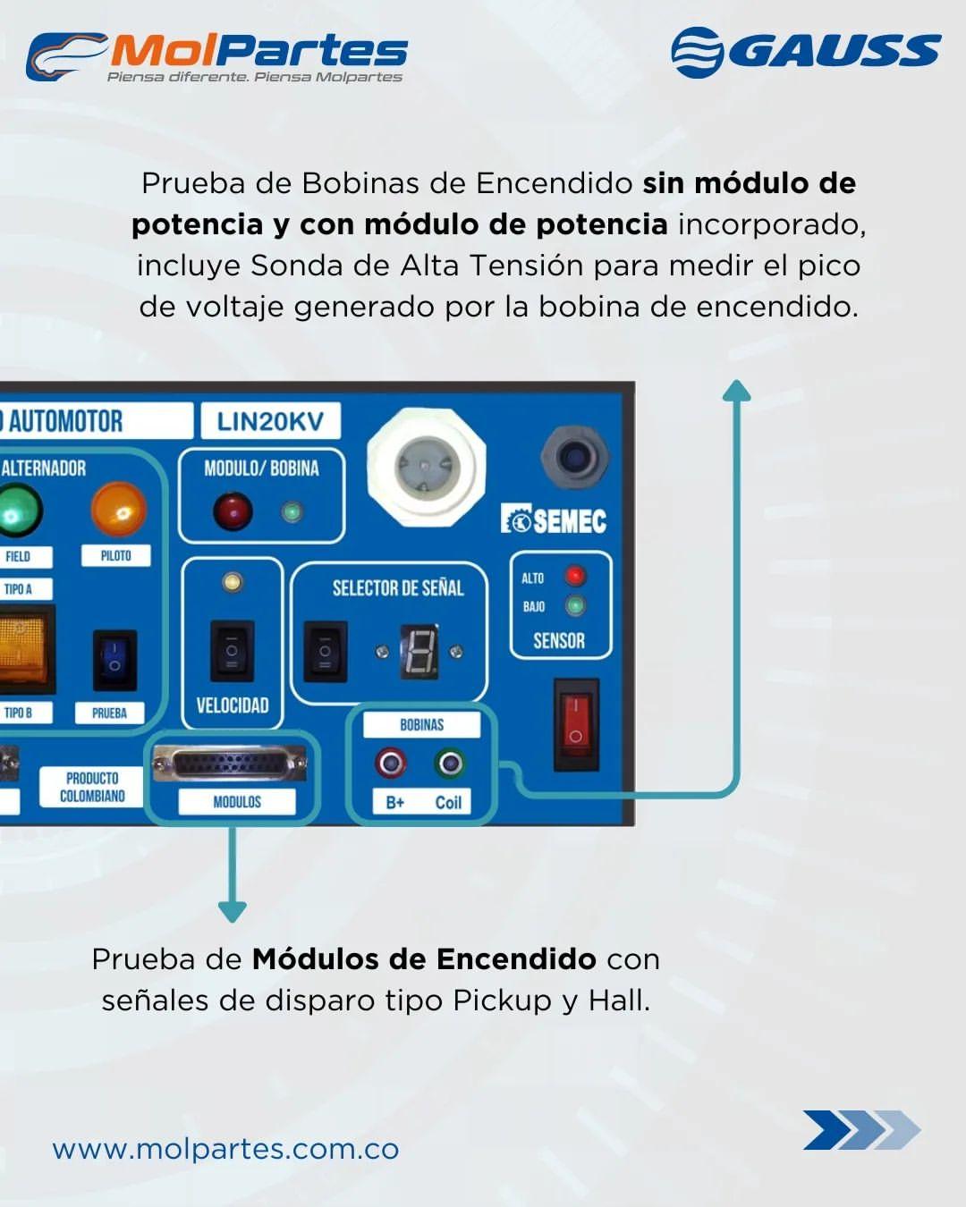 BANCO DE PRUEBA GAUSS LIN20KV
