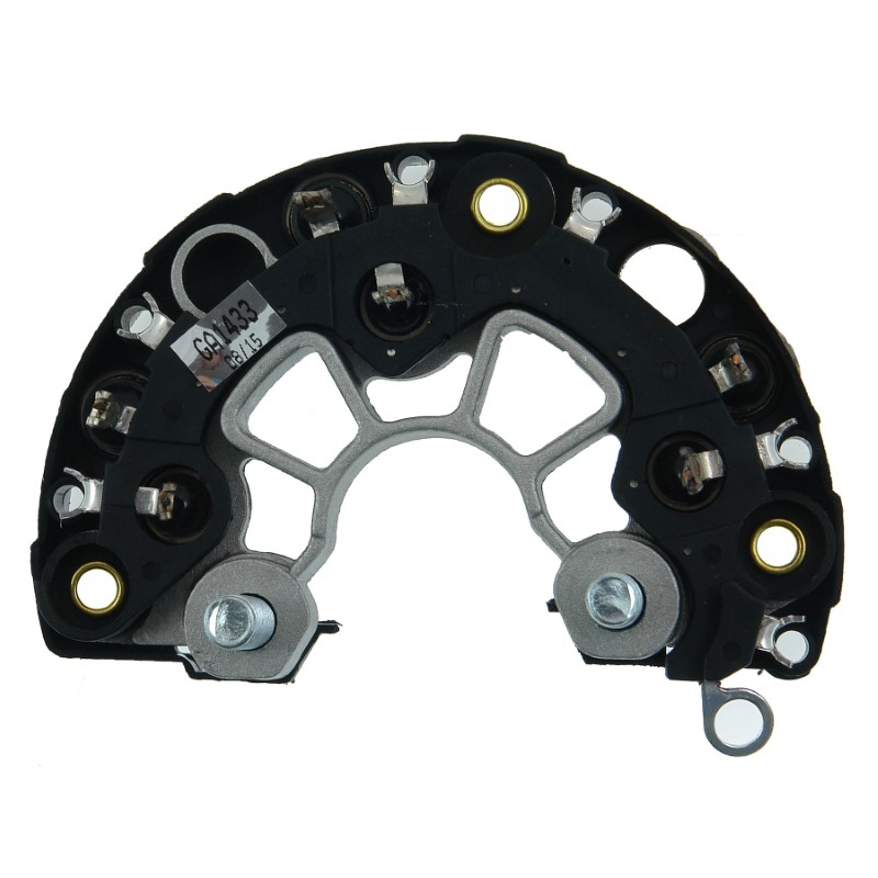 RECTIFICADOR VOLVO FH 01-06 NH 12 B12 B01 B10M B12M 150AMP M8 6X50AMP AVALANCHE (ZENER) CONEX TRIANGULO TIPO BOSCH F00M133346