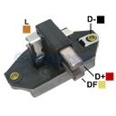 REGULADOR TRACTOR CASE JOHN DEERE MASSEY FERGUSON 12 55 CON ESCOBILLAS TIPO BOSCH (GA1275-GA1277-GA1541)