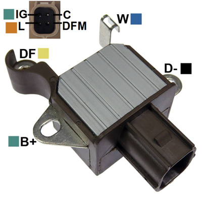 REGULADOR HONDA FIT 2.4 03-17 12 TIPO DENSO