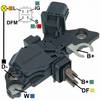 REGULADOR TOYOTA HILUX MN SW4 12 4 L-IG-DFM-S TIPO BOSCH (GA1425-GA1438) F00M145873﻿