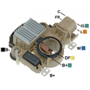 REGULADOR HONDA ACURA CR-V 2.0 2002>2006 12 CONECTOR CUADRADO 4 IG-C-L-FR TIPO MITSUBISHI