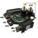 REGULADOR PEUGEOT 206 207 CITROEN XSARA PICASSO 12 2 TORNILLOS L-DFM TIPO VALEO (GA1832)