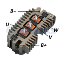 RECTIFICADOR CHEVROLET 120AMP 6X50A HEAVY DUTY 105MM TIPO DELCO