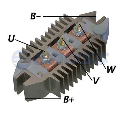 RECTIFICADOR CHEVROLET ASTRA CORSA VECTRA WIN 120AMP 12X35A AVALANCHE (ZENER)TIPO DELCO