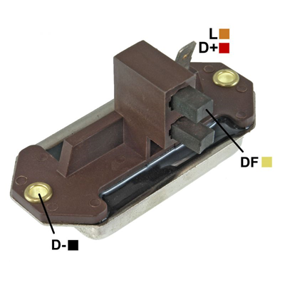 REGULADOR NEW HOLLAND TRACTOR 12 65 CON ESCOBILLAS TIPO BOSCH (GA1574)