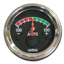 AMPERIMETRO 100-100 52MM ESCALA COLOR ARO CROMADO