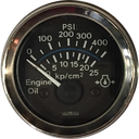 MARCADOR ACEITE ELECTRICO 400PSI 24V 25BAR ARO CROMADO