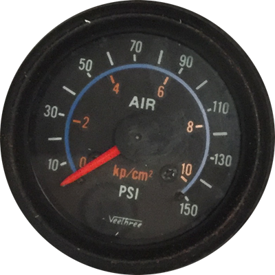 MARCADOR PRESION AIRE 0-10KG CM2 ARO NEGRO