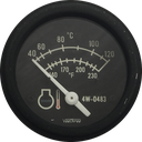 MARCADOR TEMPERATURA AGUA ELECTRICO 24V 40Ø-120Ø ARO NEGRO