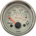 MARCADOR TEMPERATURA AGUA ELECTRICO 24V 40Ø-120Ø TABLERO BLANCO ARO CROMADO