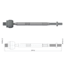 TERMINAL AXIAL CHEVROLET SPARK CRONOS 7:24 05 15 DAEWOO MATIZ 05 15