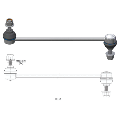 BIELETA BARRA ESTAB. DEL CHEVROLET AVEO T250 T255 VIVANT 04 09 DAEWOO NUBIRA