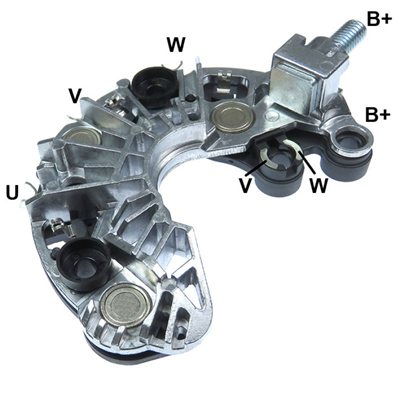 RECTIFICADOR HYUNDAI ELANTRA VELOSTER KIA FORTE PICANTO SOUL 120AMP 6X50A M8X16MM AVALANCHE (GA912 GA950) TIPO VALEO