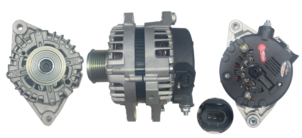 ALTERNADOR HYUNDAI H1 CARGO 2.5 STAREX 2.5 H300 12V 130AMP  3 PINES 7PK TIPO VALEO