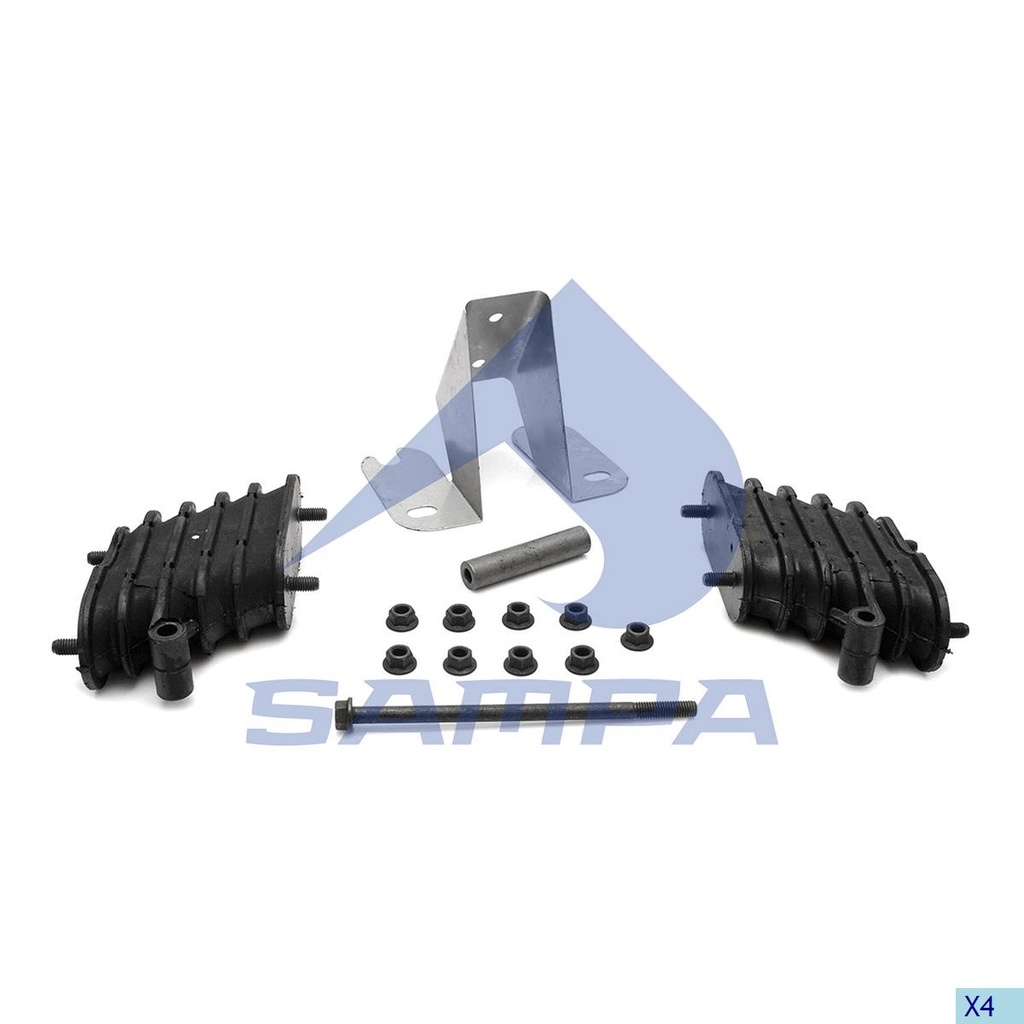 KIT SOPORTES VIGAS SUSPENSION HAULMAAX