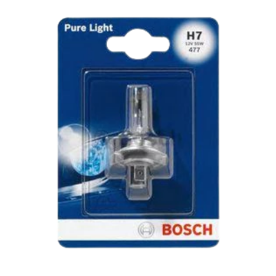 BOMBILLO HALOGENO H7 PX26D 12V 55W FARO PURE LIGHT OEM BLISTER X 1 64210 GL19 12972
