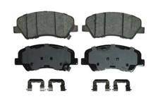 PASTILLA DE FRENO DEL QUIETCAST FMSI D1593-8806 HYUNDAI ACCENT 1.4 1.6 12-24,GRAVITI 1.6 2022,VELOSTER 1.6 11-18,SONATA 2010,I25 ACCENT 1-4 1.6 12-20,GETZ 2022,HB20 19-22,ELANTRA 1.6 12-17:KIA RIO SPICE 2012,OPTIMA 2.4 CERATO 2014,SOLUTO 2018,TONIC 1.6 2024,STONIC 1.0 1.4 19-23