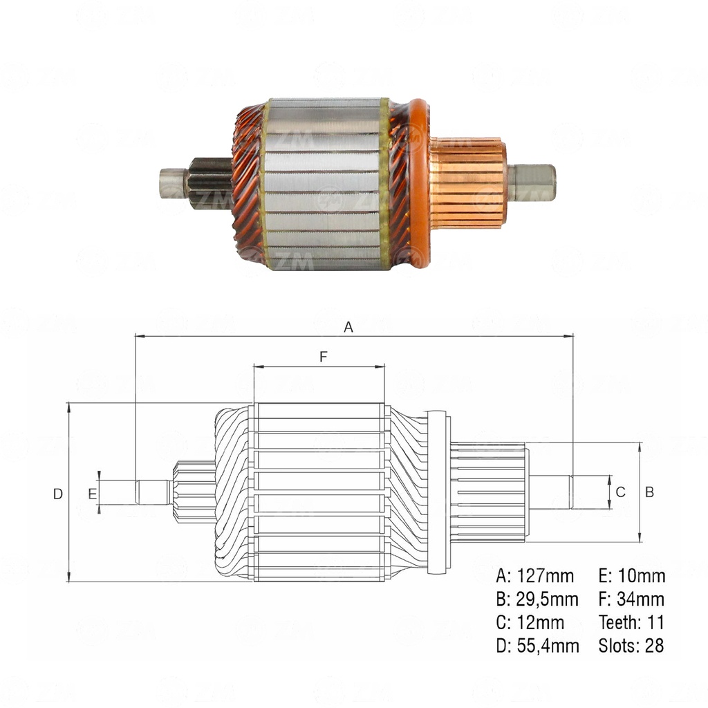 INDUCIDO ARRANQUE FORD FUSION FOCUS FIESTA VOLVO C30 S40 V50