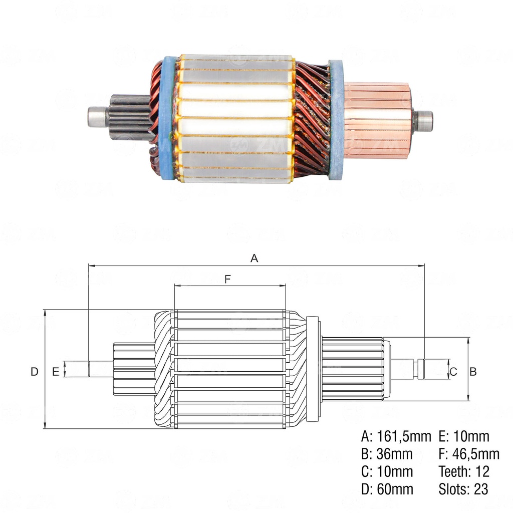 INDUCIDO 29MT CASE CUMMINS KENWORTK INTERNATIONAL TIPO DELCO RELACIONADO 3.3KW 12V 12ESTRIAS