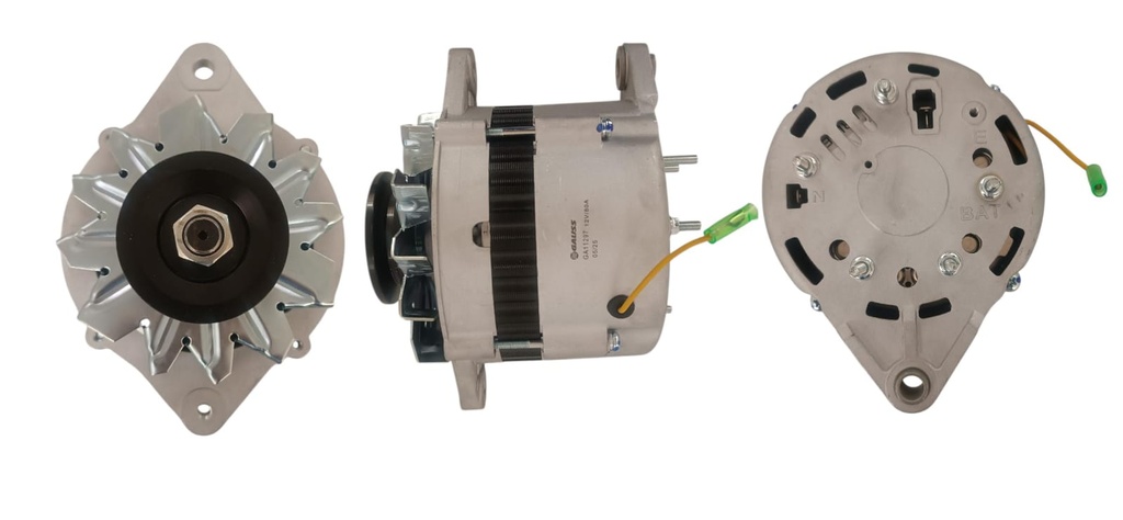ALTERNADOR CHEVROLET NPR, NKR, MAZDA TURBO, MITSUBISHI CANTER, SIN BOMBA, 12V 80AMP 2PINES, SEÑAL RPM P:1V TIPO: HITACHI 23300-AA000