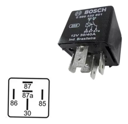 [CC0986332801] RELE 5P 12V 40AMP UNIVERSAL CONMUTABLE VEHICULO GE0001 0332209150
