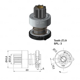 [858586012] BENDIX BLAZER DELCO 9D