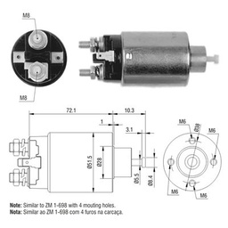 [02ZM-5698] AUTOMATICO MAZDA 3 - 6 UNIVERSAL CABEZA PUNTILLA 12V 4 HUECOS TIPO MITSUBISHI