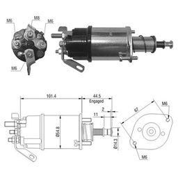 [02ZM-611] AUTOMATICO FORD TRACTORES M50 SERIE DD TIPO LUCAS