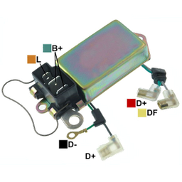 [07GA705] REGULADOR FORD TRACTOR LUCAS 12 55 3 PINES 4 CABLES L-B+ TIPO LUCAS