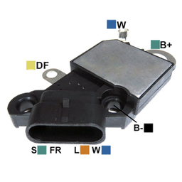 [07GA713] REGULADOR FREIGHTLINER KENWORTH NAVISTAR MACK VOLVO 24SI 12 CONECTOR 4 S-FR-L-W TIPO DELCO