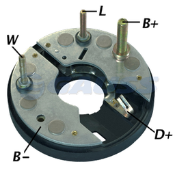 [07GA1129] RECTIFICADOR VW VOLKSWAGEN GOL 10 13 65AMP 6X35A M8X50 M5X45TRIDIODO 112MM (GA040) TIPO BOSCH