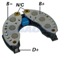 [07GA1461] RECTIFICADOR PEUGEOT 405 PARIS RHONE 120AMP 6X50A TRIDIODO CAPACITOR TIPO VALEO