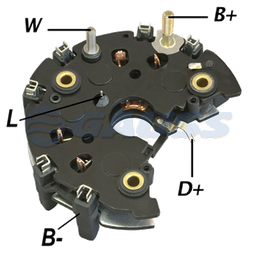 [07GA1584] RECTIFICADOR FORD FIESTA FESTIVA 1 SALIDA 90AMP 6X35A AVALANCHE (ZENER) TRIDIODO Y CAPACITOR TIPO BOSCH